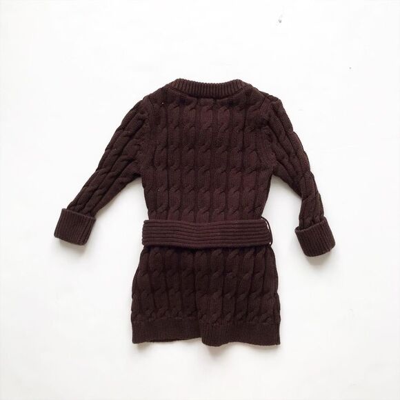 Joe Fresh brown cable knit long cardigan EUC 1 yr - Picture 4 of 4